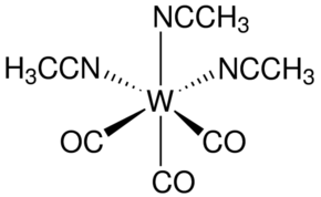 Tris(acetonitrile)tricarbonyltungsten - CAS:16800-47-8 - Tricarbonyltris(acetonitrile)tungsten, Tris(acetonitrile)tricarbonyltungsten, Tris(acetonitrile)tungsten tricarbonyl, Tungsten,tris(acetonitrile)tricarbonyl-